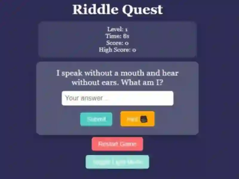 Joc Riddle Quest Brain Teaser on-line
