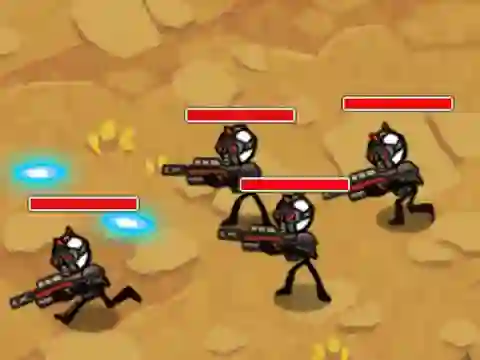 Joc Stickman Warfare on-line