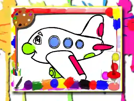 Joc Airplane Coloring Book on-line