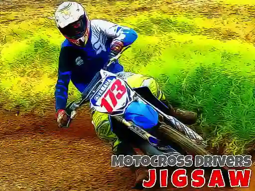 Joc Motocross Drivers Jigsaw on-line