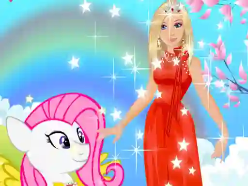 Joc Barbie and Pony Dressup on-line