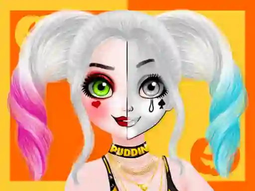 Joc Princess Halloween Makeup Halffaces Tutorial on-line
