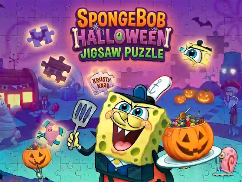 Joc SpongeBob Halloween Jigsaw Puzzle on-line
