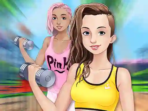Joc Fitness Girls Dress Up on-line