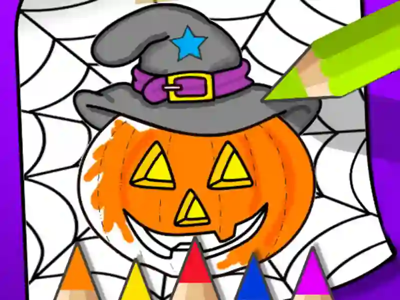 Joc Halloween Coloring Book on-line