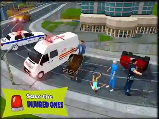 Joc Ambulance Rescue Driver Simulator 2018 on-line