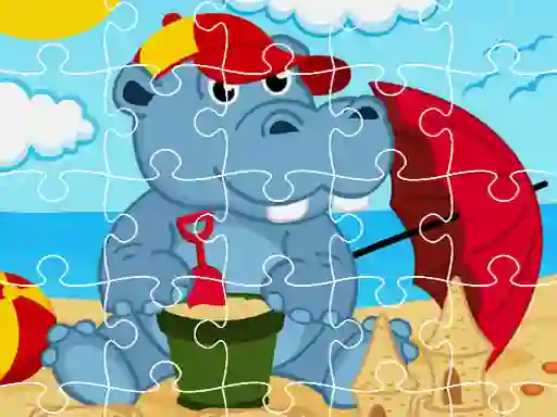 Joc Hippo Jigsaw on-line