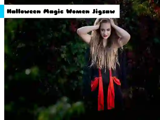 Joc Halloween Magic Women Jigsaw on-line