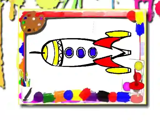 Joc Rockets Coloring Book on-line
