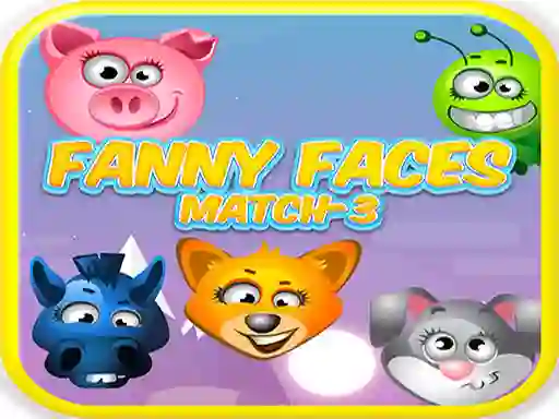 Joc Funny Faces Match-3 on-line
