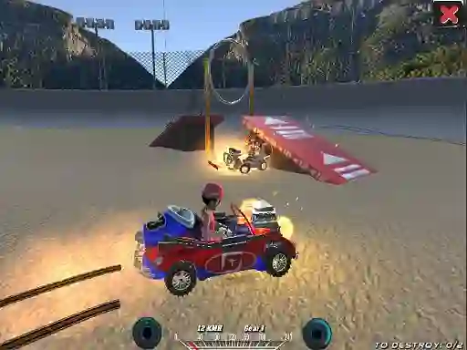 Joc Demolition Cartoon Car Crash Derby on-line