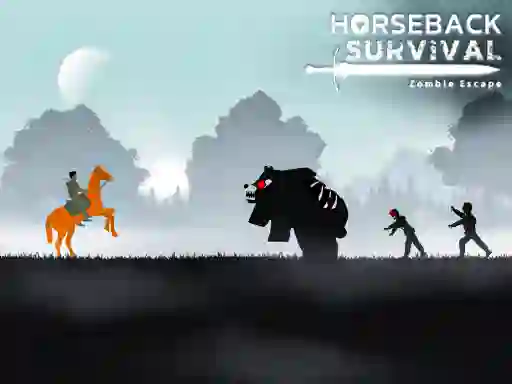 Joc Horseback Survival Zombies Escape on-line