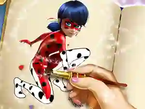 Joc Dotted Girl Coloring Book on-line