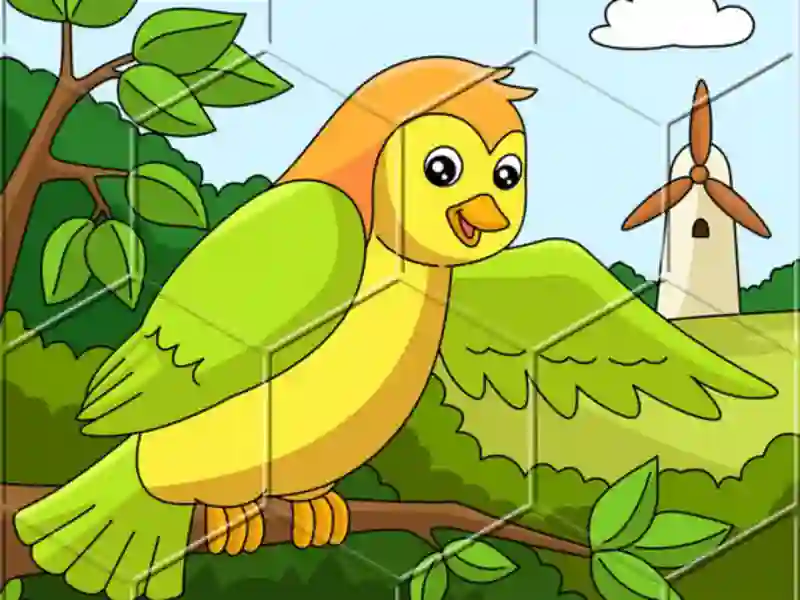 Joc Birds Hex Jigsaw on-line
