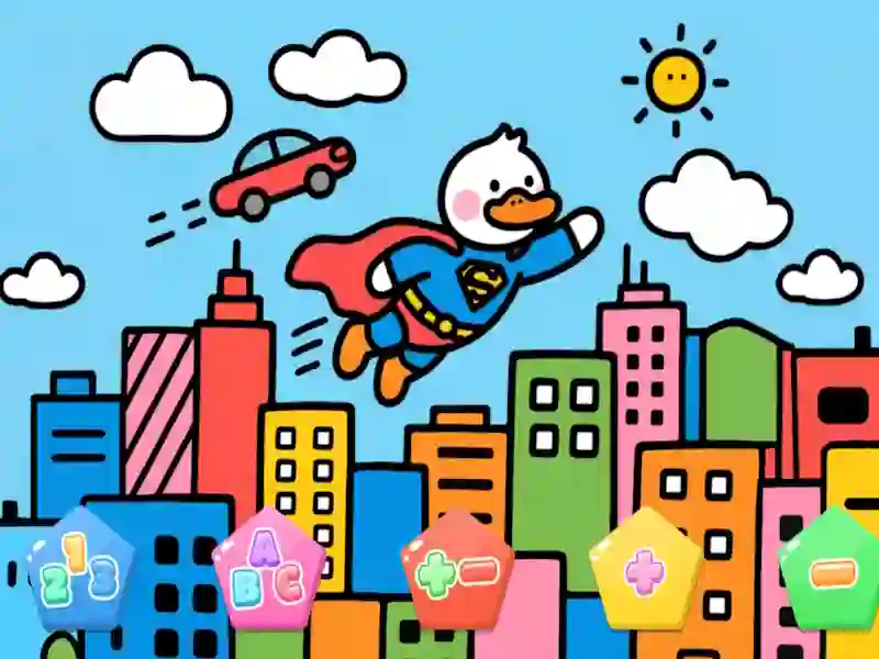 Joc Color By Code Super Duck on-line