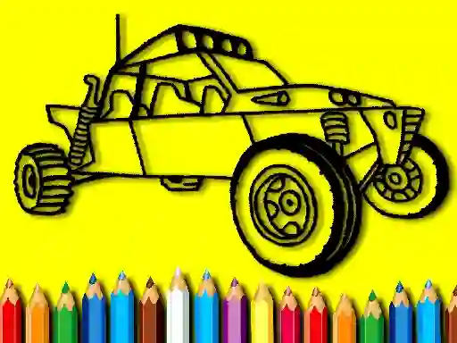 Joc Back To School: Rally Car Coloring Book on-line
