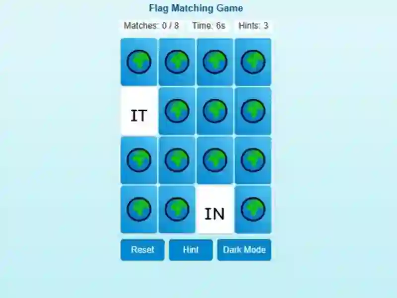 Joc Memory Match Flag Edition on-line