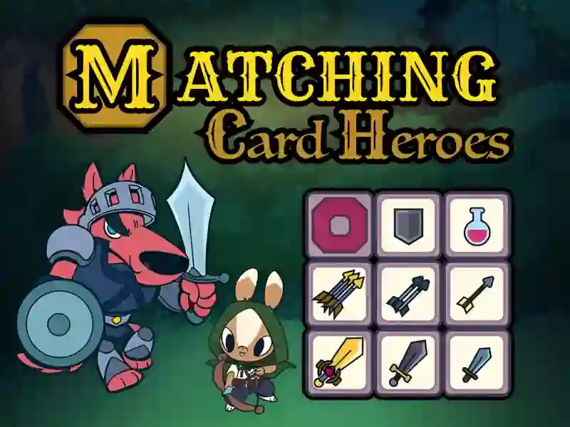 Joc Matching Card Heroes on-line