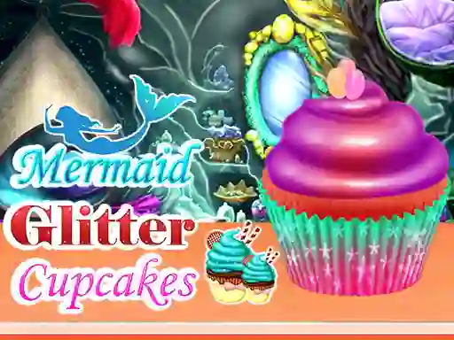 Joc Mermaid Glitter Cupcakes on-line