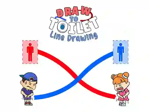 Joc Draw To Toilet Line Drawing on-line