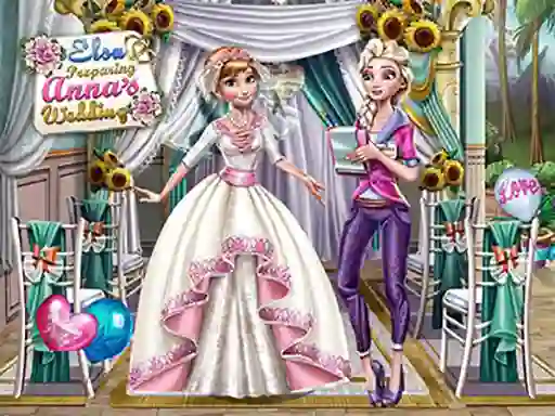 Joc Elsa Preparing Anna's Wedding on-line