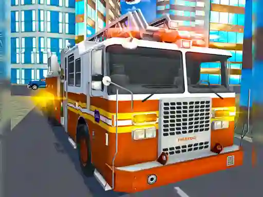 Joc Fire City Truck Rescue Driving Simulator on-line