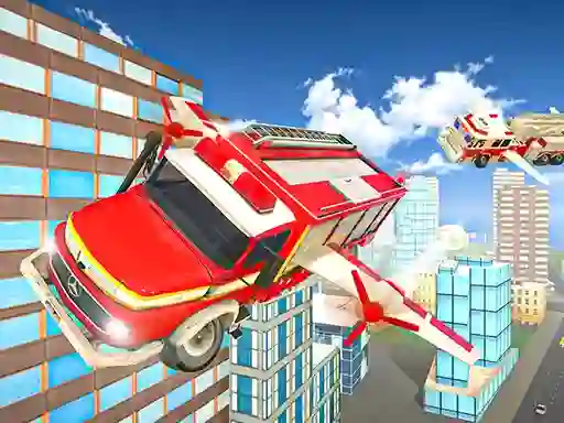 Joc Flying Fire Truck Driving Sim on-line