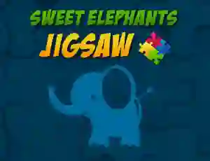 Joc Sweet Elephants Jigsaw on-line