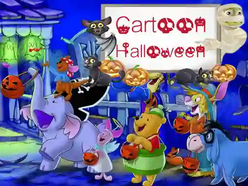 Joc Cartoon Halloween Slide Puzzle on-line