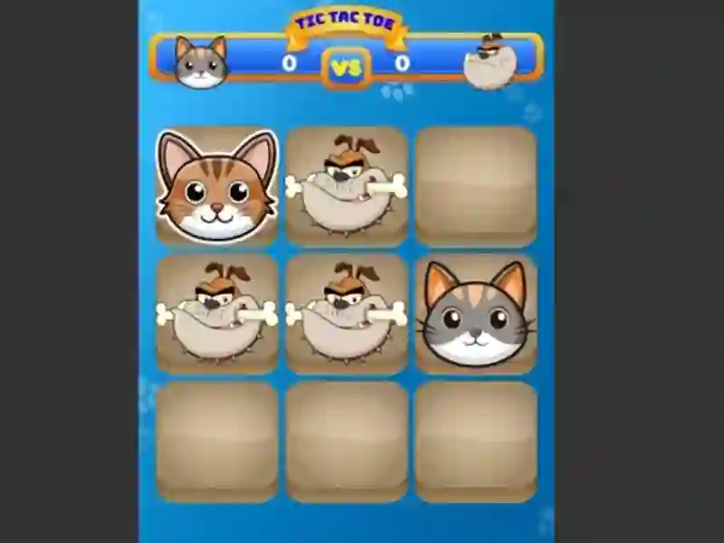 Joc Tic Tac Toe Cat on-line