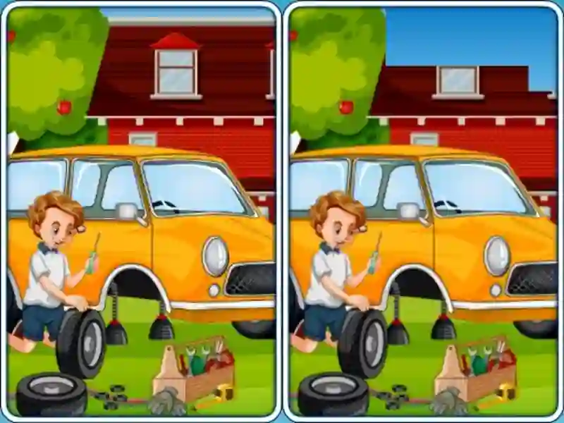 Joc Car Garage Differences on-line