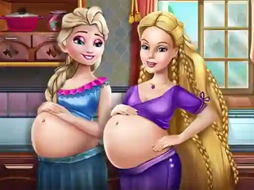 Joc Happy Princesses Pregnant BFFS on-line