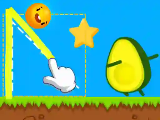 Joc Where's My Avocado Draw Lines on-line