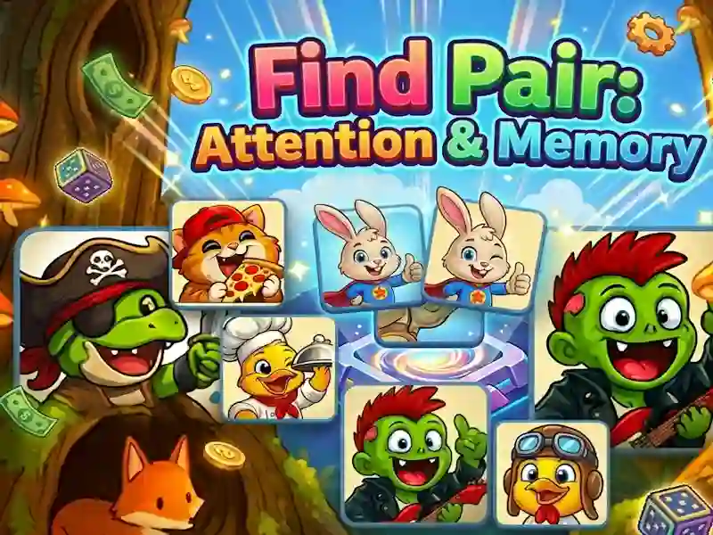 Joc Find Pair: Attention & Memory on-line
