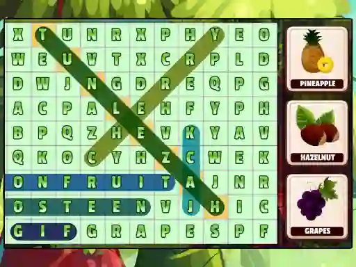 Joc Word Search Fruits on-line