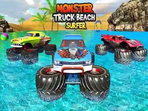 Joc Monster Truck Beach Surfing on-line