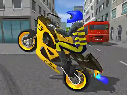 Joc Police Motorbike Race Simulator on-line