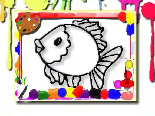 Joc Fish Coloring Book on-line