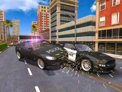 Joc Police Car Stunt Simulation 3d on-line