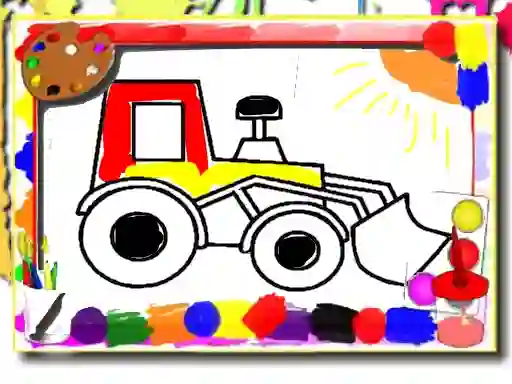 Joc Back to School: Kids Car Coloring on-line
