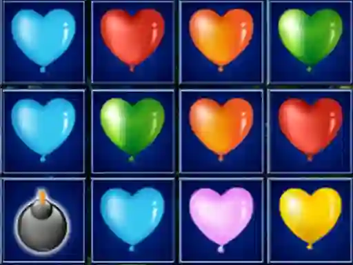 Joc Heart Balloons Block Collapse on-line