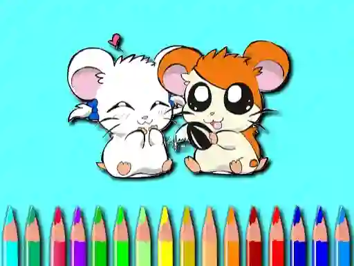 Joc Hamster Coloring Book on-line
