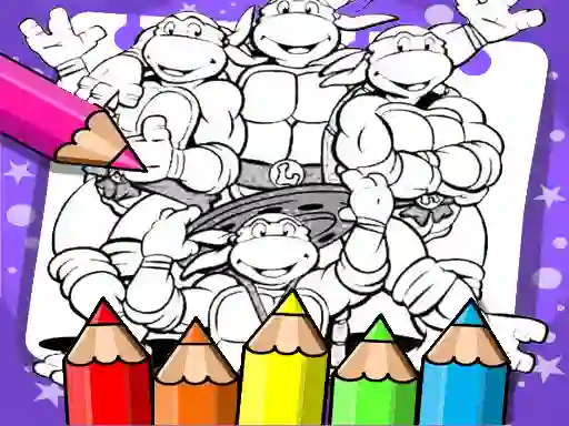 Joc Ninja Turtle Coloring Book on-line