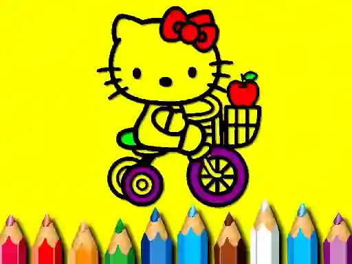 Joc Back To School: Sweet Kitty Coloring on-line