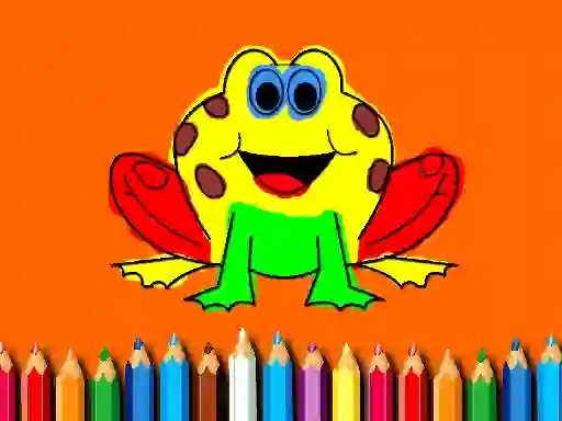 Joc Back To School: Frog Coloring Book on-line