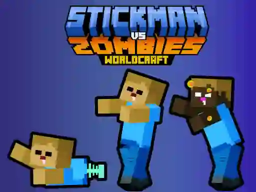 Joc Stickman vs Zombies WorldCraft on-line