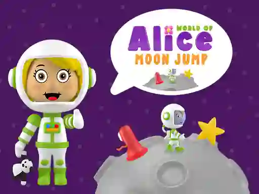 Joc World of Alice Moon Jump on-line