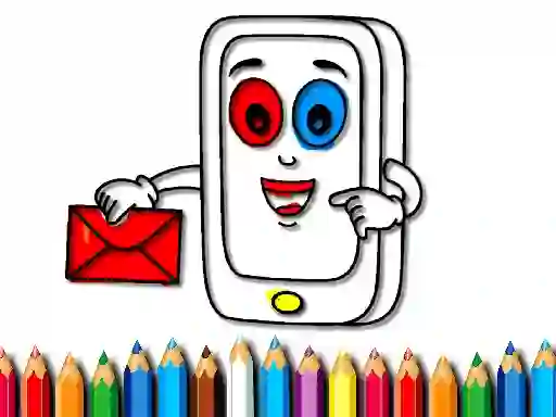 Joc Mobile Phone Coloring Book on-line
