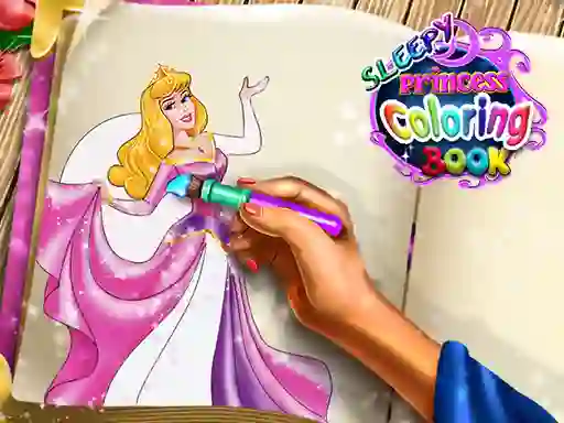 Joc Sleepy Princess Coloring Book on-line