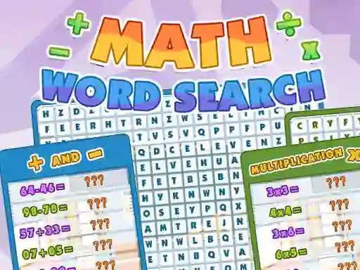 Joc Math Word Search on-line